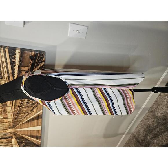 APT. 9 Striped V-Neck Tank Top #121 - Picture 3 of 4